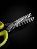 Multi-Layer Herb Scissors – Stainless Steel Kitchen Shears for Herbs, Green Onion & Spices